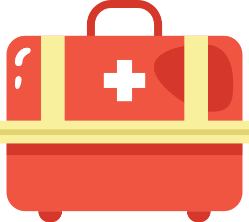 Hộp sơ cứu, túi y tế, cấp cứu, y tế, chữ thập trắng, màu đỏ, vali, first aid kit, medical bag, emergency, medical, white cross, red, suitcase