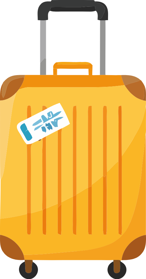 Vali kéo, du lịch, màu vàng, hành lý, chuyến đi, vé máy bay, suitcase, travel, yellow, luggage, trip, flight ticket