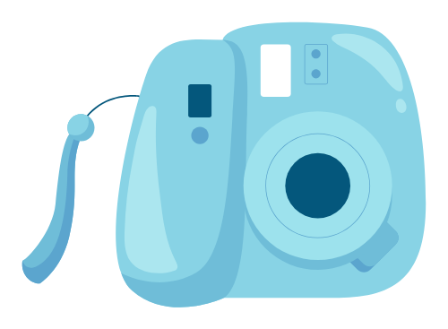 Máy ảnh, chụp hình, chụp ảnh lấy liền, du lịch, kỷ niệm, màu xanh dương, camera, photography, instant camera, travel, memory, light blue