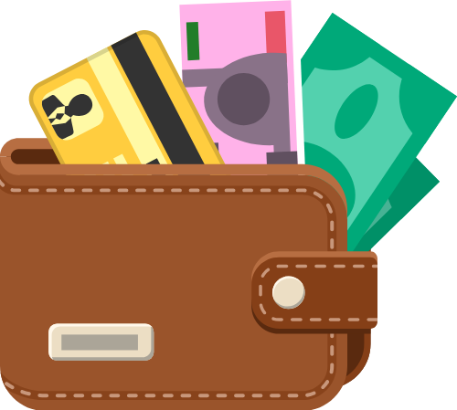Ví tiền, tiền mặt, thẻ tín dụng, thanh toán, tài chính, da nâu, chi tiêu, wallet, cash, credit card, payment, finance, brown leather, spending