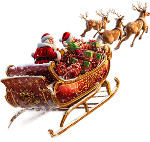 Ông già noel, xe trượt tuyết, tuần lộc, quà giáng sinh, tuyết, santa claus, sleigh, reindeer, christmas gifts, snow 2