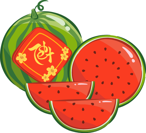 Dưa hấu, tết, trái cây, đỏ lòng, hoa mai, giải khát, thực phẩm, watermelon, tet, fruit, red flesh, apricot blossom, refreshment, food