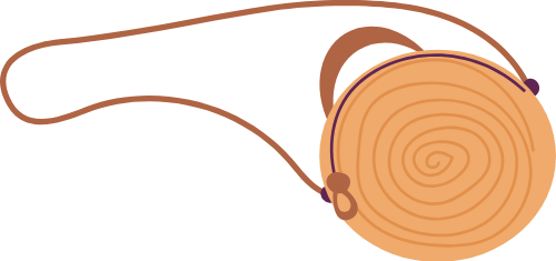 Túi mây tre đan, túi tròn, màu nâu nhạt, dây đeo, thủ công, thời trang, phụ kiện, rattan bag, round bag, light brown, strap, handmade, fashion, accessories