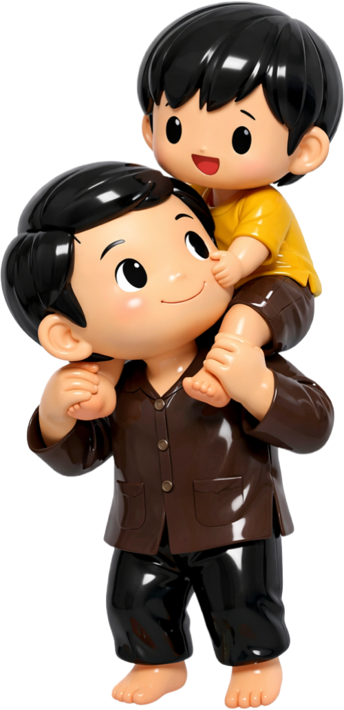 Người cha, cõng con