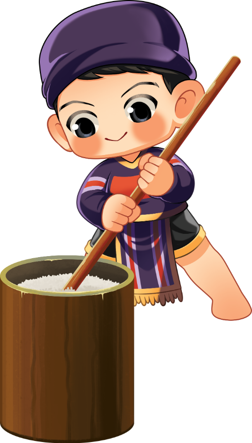 Chàng trai, giã gạo, đàn ông, dân tộc, cối, chày, thực phẩm, trang phục truyền thống, boy, pounding rice, men, ethnic, mortar, pestle, food, traditional costume