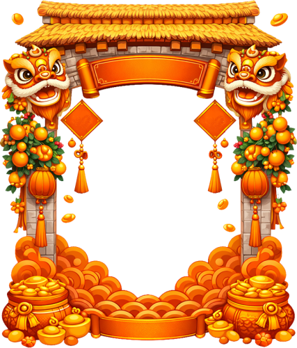Cổng làng, trang trí tết 1