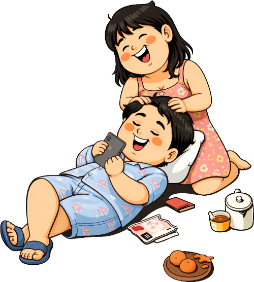 Cặp đôi, vui vẻ