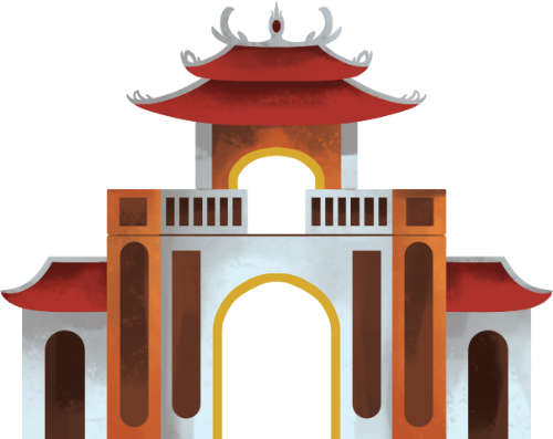 Cổng chào, cổng tam quan, kiến trúc cổ, đình chùa, mái ngói đỏ, văn hóa việt nam, gate, tam quan gate, ancient architecture, temple, red tile roof, vietnamese culture 6