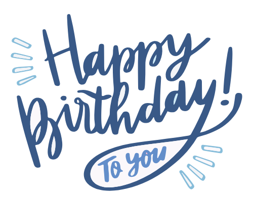 Chúc mừng sinh nhật,  chữ Happy birthday