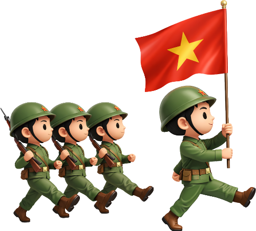 Chiến sĩ, diễu binh