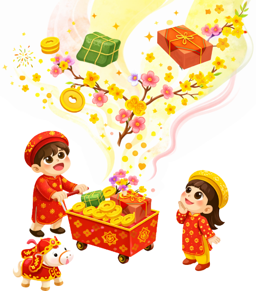 Cậu bé, cô bé, vui vẻ