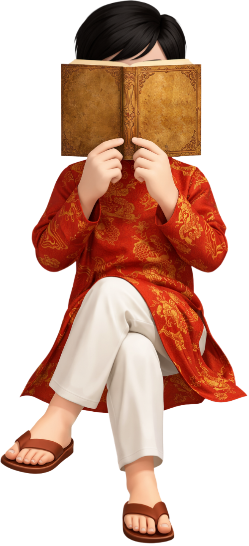 Chàng trai, đọc sách