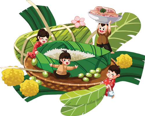 Làm bánh chưng