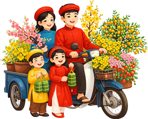 Gia đình, đi chơi tết 1