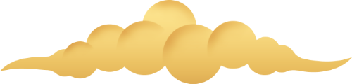 Đám mây vàng, tết, trang trí, may mắn, mây cách điệu, lấp lánh, phong cách á đông, gold cloud, tet, decoration, luck, stylized cloud, sparkling, asian style