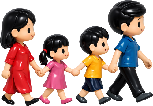 Gia đình, đi dạo