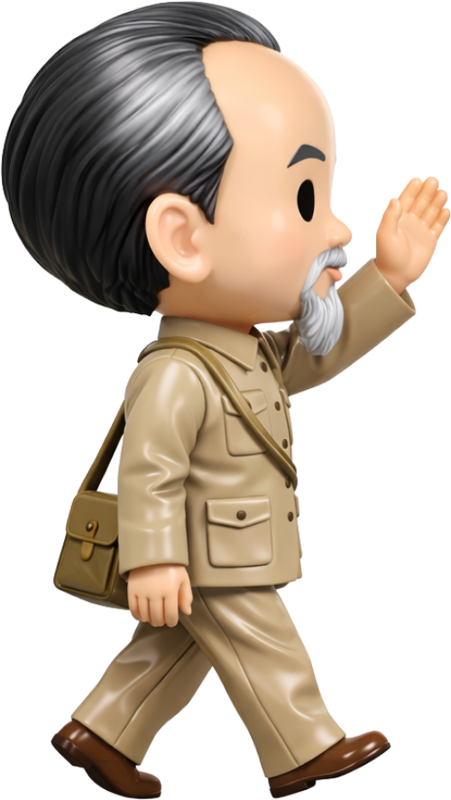 Chủ tịch hồ chí minh, đi dạo