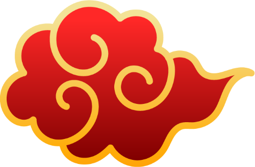 Đám mây, mây cổ phong, mây tết, trang trí, màu đỏ, viền vàng, uốn lượn, may mắn, auspicious cloud, cloud, chinese cloud, lunar new year, decoration, red, gold border, swirl, lucky