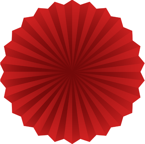 Quạt giấy tròn, quạt xếp, màu đỏ, trang trí, tết, trung thu, gấp giấy, tròn, round paper fan, folding fan, red, decoration, lunar new year, mid autumn, origami, circle