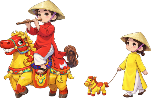Cậu bé, cô bé, vui vẻ 2