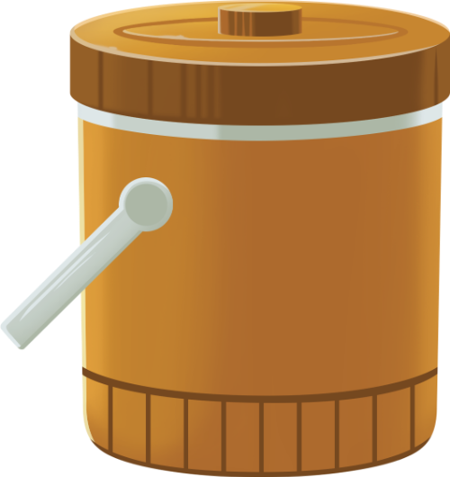 Thùng đá, giữ nhiệt, màu nâu, đồ gia dụng, đựng nước, bảo quản, ice bucket, thermal, brown, household items, water container, preservation