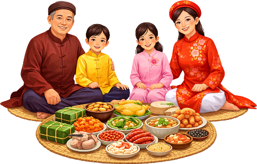 Gia đình, ăn tết 7
