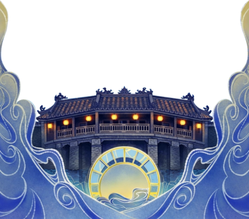 Chùa cầu, mây khói