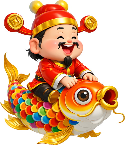 Thần tài, cưỡi cá chép