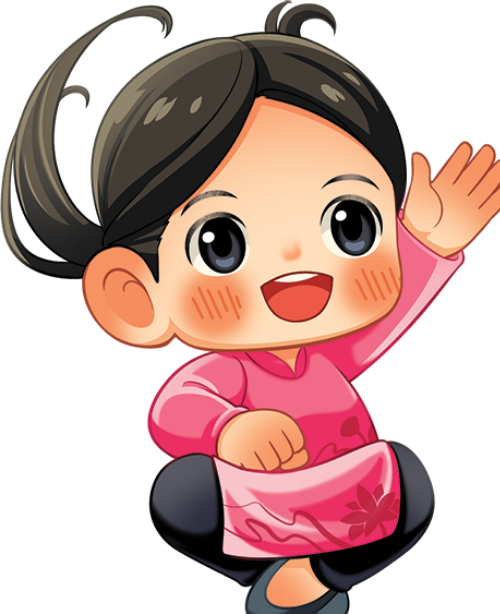 Cô gái, vẫy tay vui vẻ, phụ nữ, áo dài, tết, dễ thương, tóc búi, hồng, girl, waving happily, woman, ao dai, tet, cute, bun hair, pink
