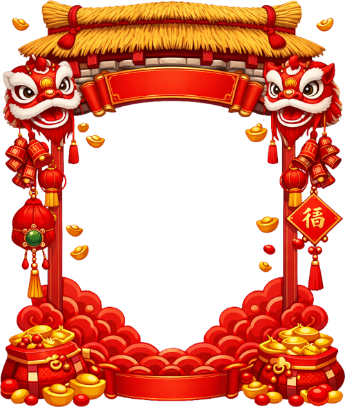 Cổng làng, trang trí tết 5