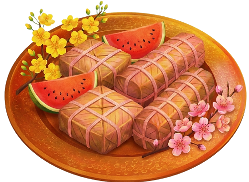 Mâm bánh chưng, bánh tét