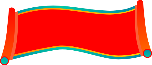 Cuộn giấy, scroll paper, red scroll paper, gradient