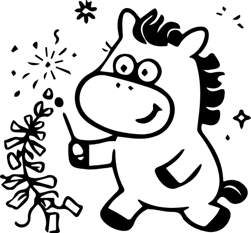 Con ngựa, đốt pháo