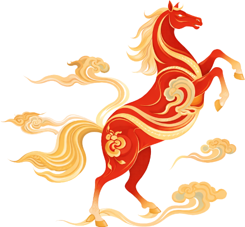 Con ngựa, hoa văn rực rỡ 6