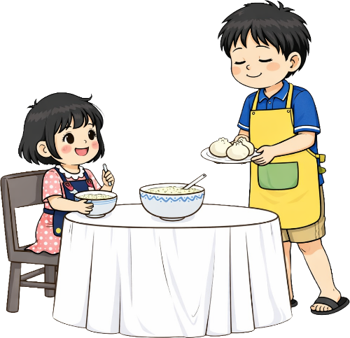 Cặp đôi, ăn uống