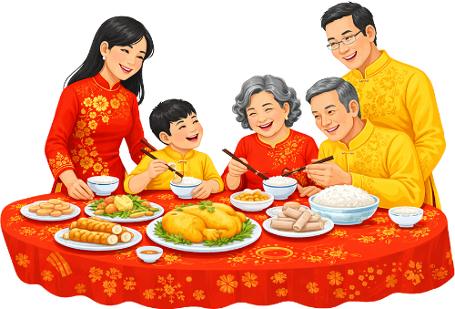 Gia đình, sum vầy, ăn tết 7