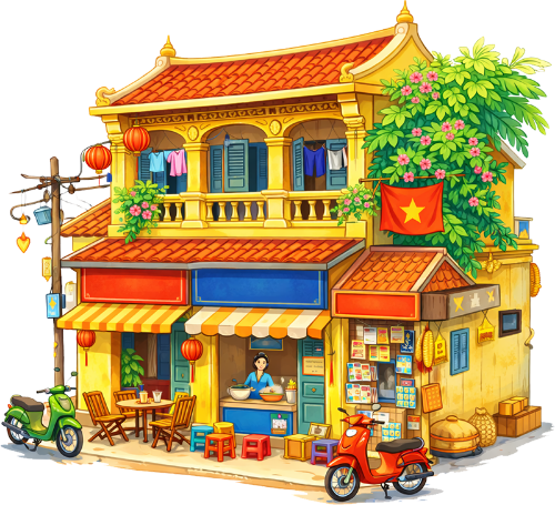 Nhà cổ, khu phố