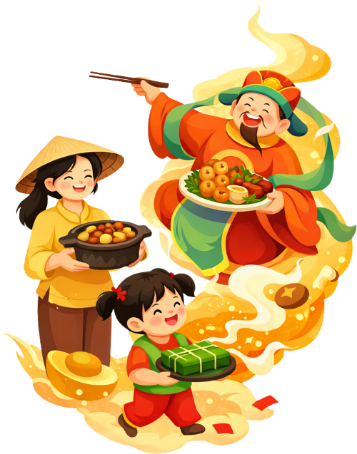 Chị em, cúng thần tài 2