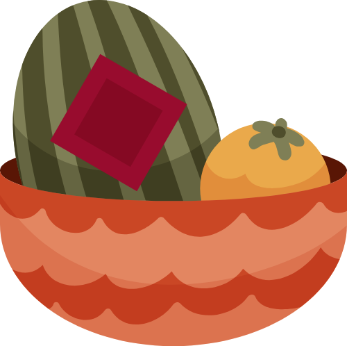 Giỏ trái cây, quả dưa hấu, quả cam, ngày tết, cúng kiếng, giỏ mây, hoa quả, fruit basket, watermelon, orange, lunar new year, offering, rattan basket, fruits