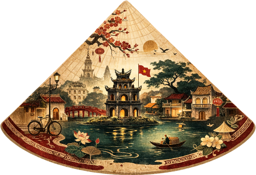 Nón lá, vẽ nón 2