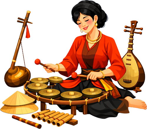 Cô gái, chơi nhạc 1