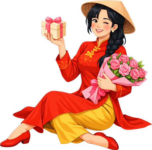 Cô gái, vui vẻ