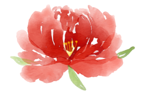Hoa đỏ, hoa màu nước 1