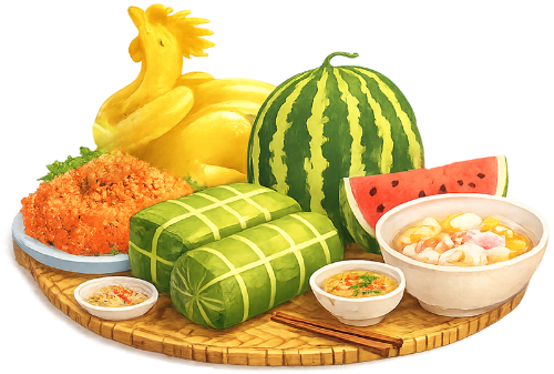 Tết, mâm cúng ngày tết