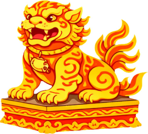 Con lân, cách điệu 3