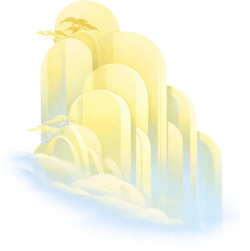 Núi, mờ ảo