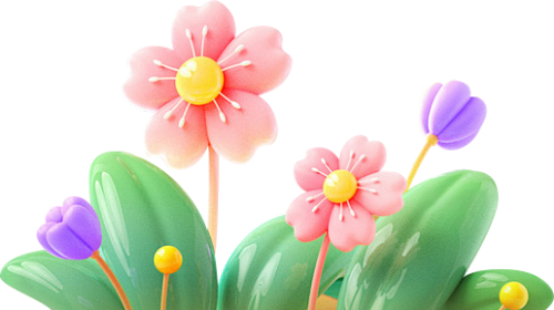 Hoa, flower 3D 5