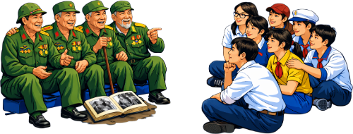 Cựu chiến binh, kể chuyện