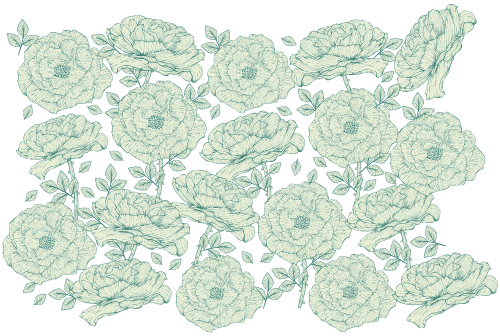 Hoa lá, pattern hoa