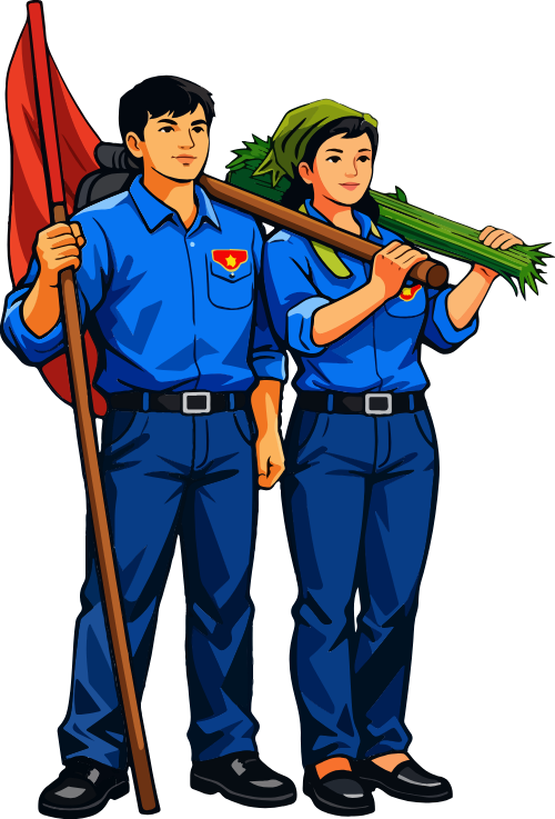 Chàng trai, cô gái, đoàn thanh niên